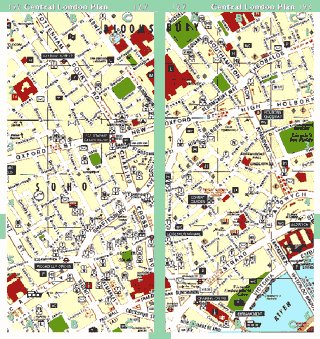 London Map with buses