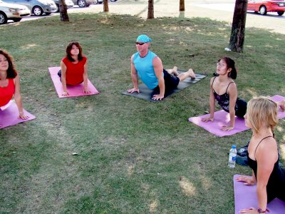 Yoga Class Outdoors