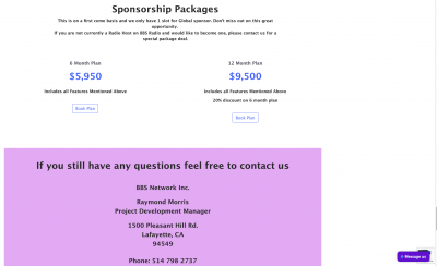 BBS Web Radio-TV - Global BBS Sponsorship offer with Shopping Cart and payment Gateway part 8&nbsp;Text copy writing by CCM